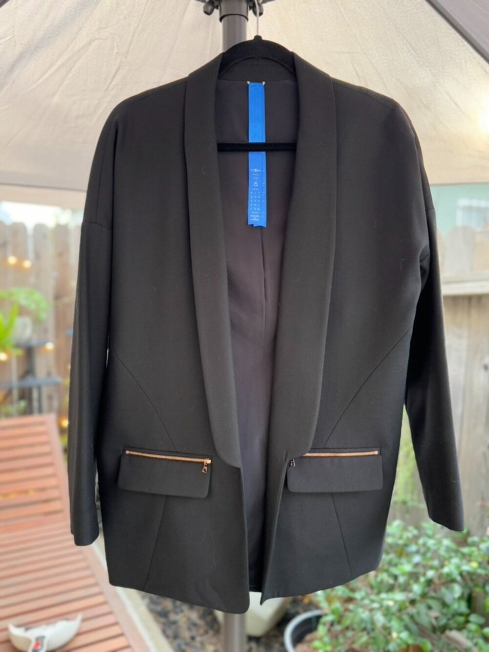 Kit and Ace Black Blazer - Borrowed From The Boys Size 6